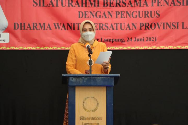 Silaturahmi dengan Jajaran Pengurus Dharma Wanita Persatuan, Riana Sari Arinal harapkan kerjasama dan Dukungan dalam menjalankan Program
